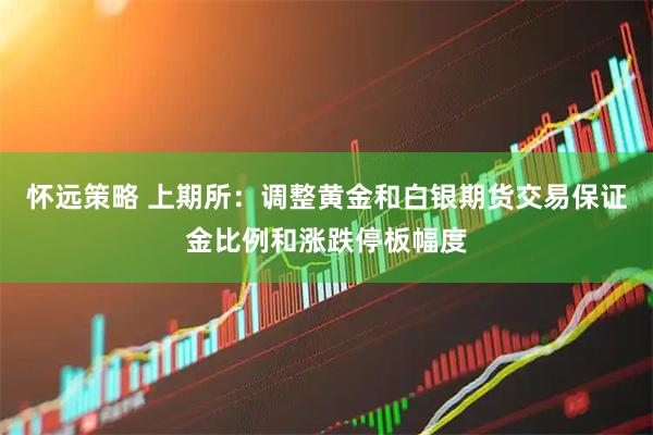 怀远策略 上期所：调整黄金和白银期货交易保证金比例和涨跌停板幅度