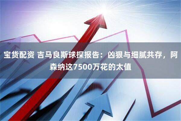 宝货配资 吉马良斯球探报告：凶狠与细腻共存，阿森纳这7500万花的太值